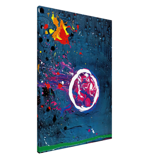 John Hoyland - Vincent's Moon - 11.7.07 - 2007 Canvas - 20x30 cm / 8x12 inches-canvas