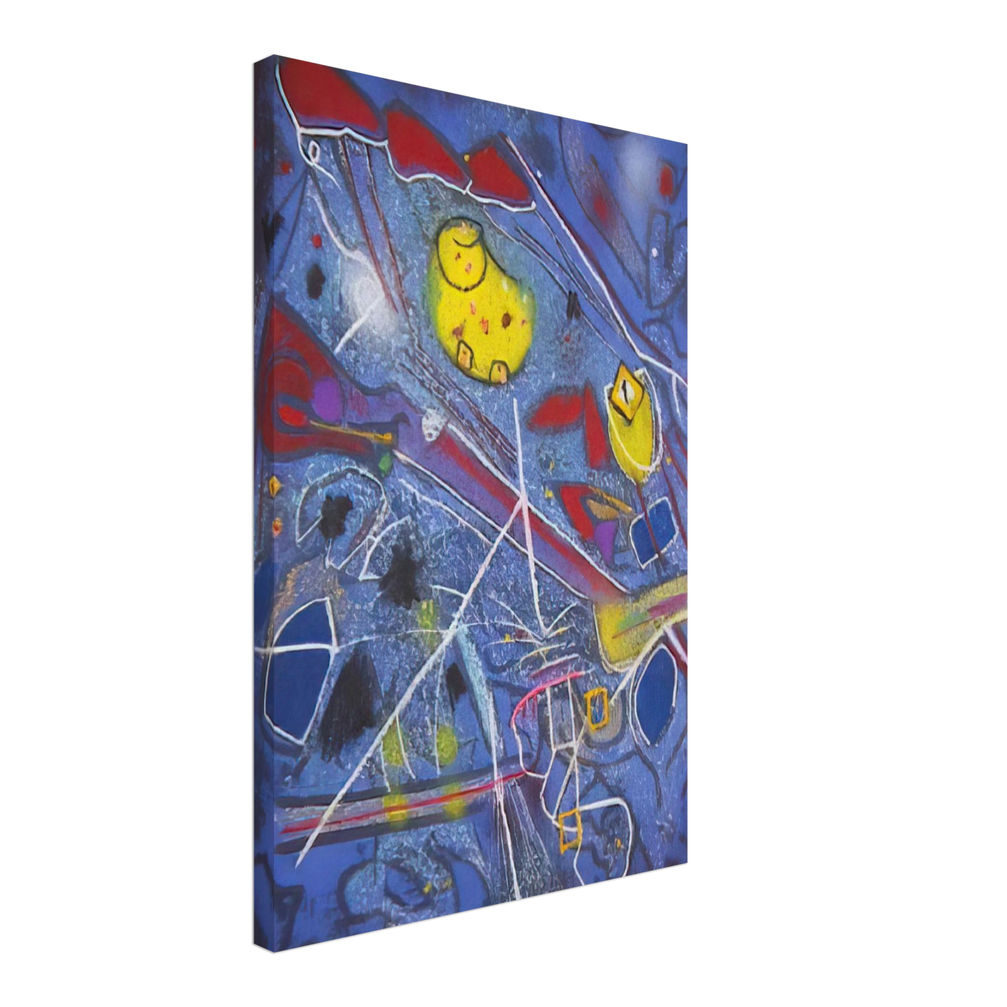 Roberto Matta - REDNESS OF BLUE 1996 Canvas - 40x60 cm / 16x24 inches-canvas