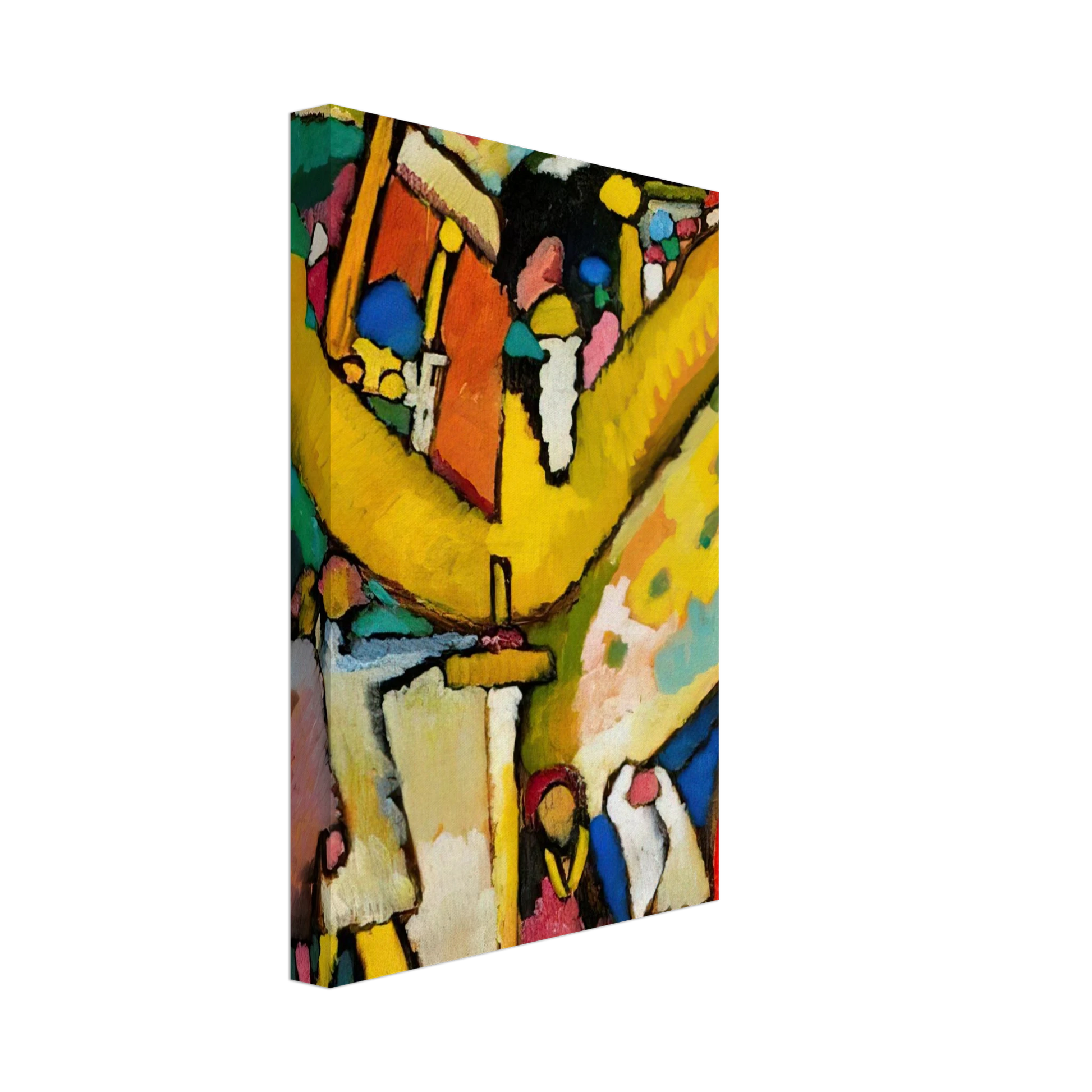 Wassily Kandinsky - STUDY FOR IMPROVISATION 8 1909 Canvas - 40x60 cm / 16x24 inches-canvas