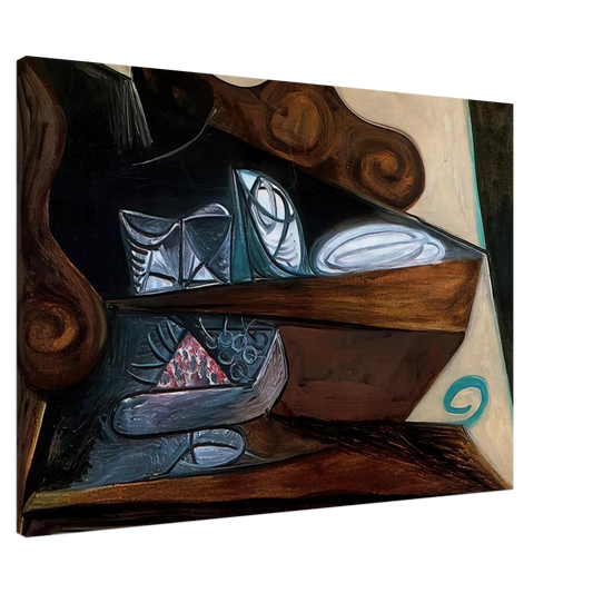 Pablo Picasso - The buffet of  Catalan  Canvas - 20x30 cm / 8x12 inches-canvas
