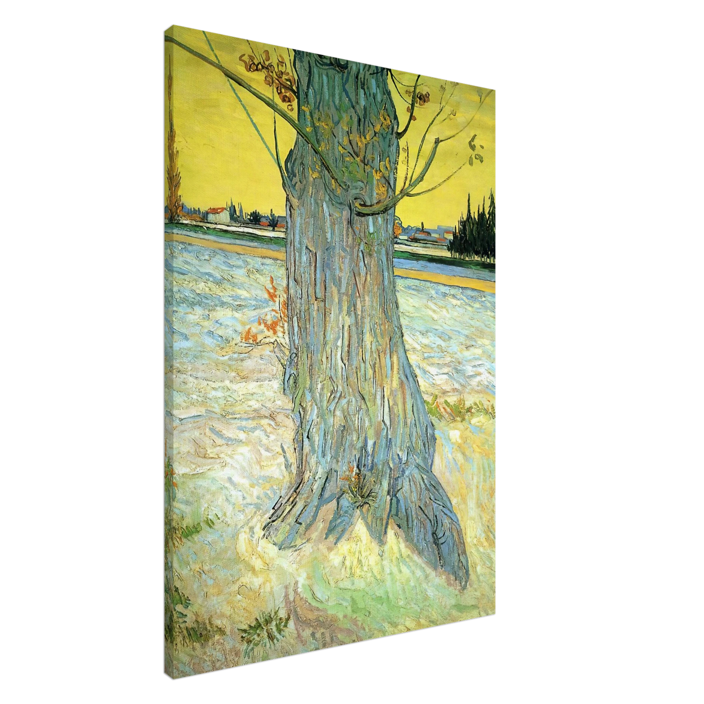 Vincent van Gogh - Trunk of an Old Yew Tree Canvas - 20x30 cm / 8x12 inches-canvas