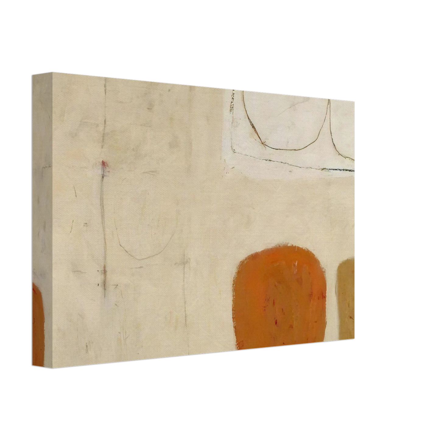 William Scott - Painting - 1959 Canvas - 40x60 cm / 16x24 inches-canvas