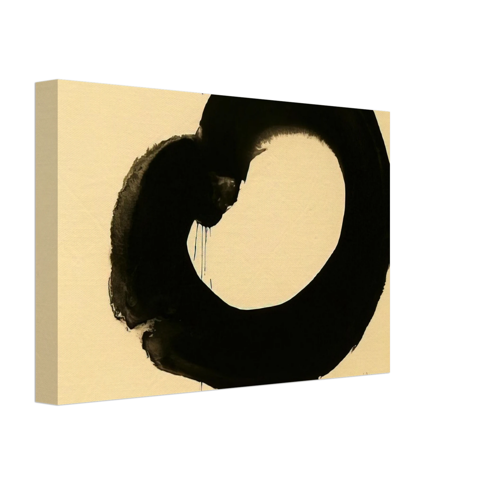 Jiro Yoshihara - Untitled - Art Informel, Zen Canvas - 40x60 cm / 16x24 inches-canvas