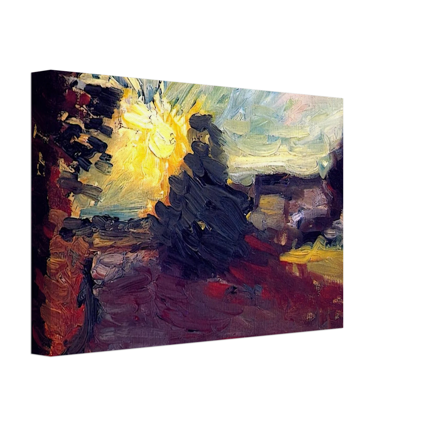 Henri Matisse - SUNSET IN CORSICA 1898 Canvas - 40x60 cm / 16x24 inches-canvas