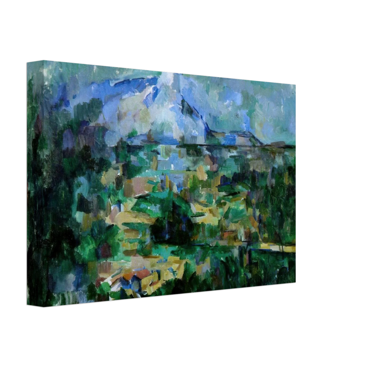 Paul Cezanne - Montagne Sainte-Victoire from Lauves Canvas - 70x100 cm / 28x40 inches-canvas