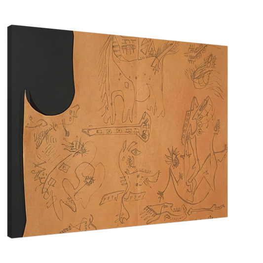 Jackson Pollock - UNTITLED 4 Canvas - 20x30 cm / 8x12 inches-canvas