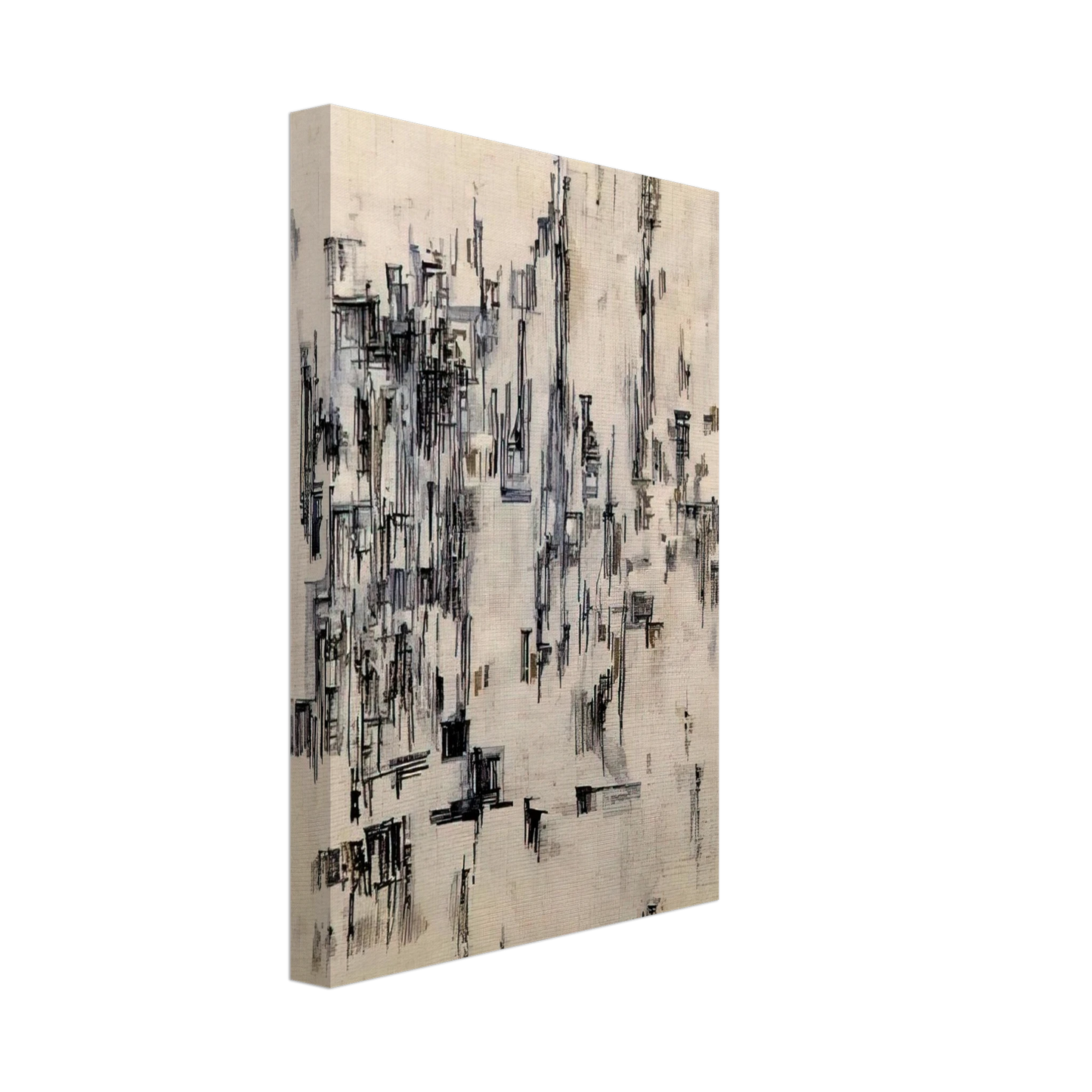 Maria Helena Vieira da Silva - La rue - 1956 Canvas - 40x60 cm / 16x24 inches-canvas