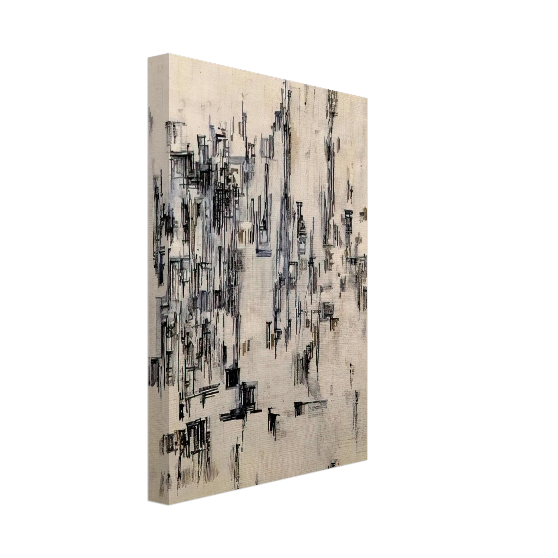 Maria Helena Vieira da Silva - La rue - 1956 Canvas - 40x60 cm / 16x24 inches-canvas