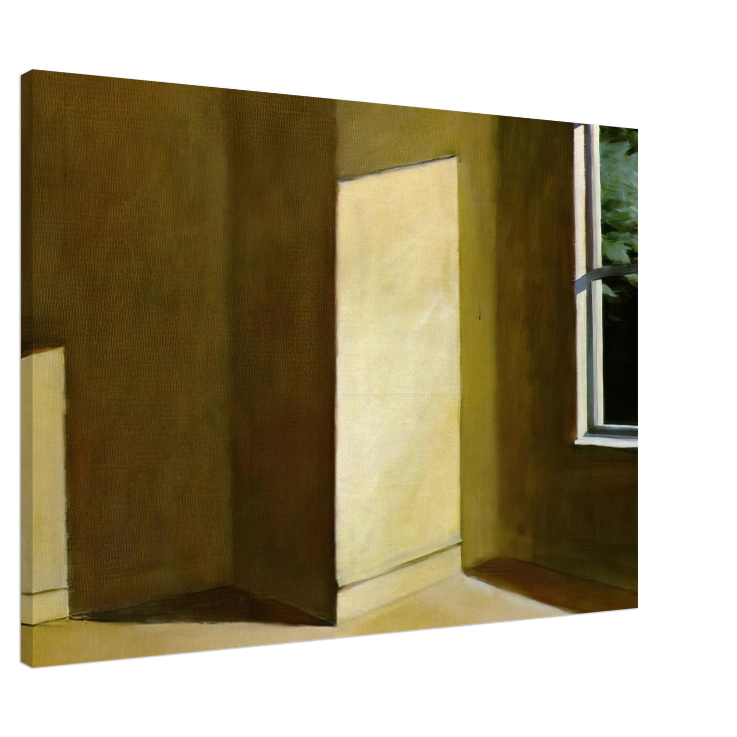 Edward Hopper - Sun in an Empty Room Canvas - 20x30 cm / 8x12 inches-canvas