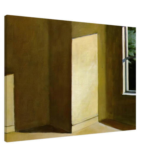 Edward Hopper - Sun in an Empty Room Canvas - 20x30 cm / 8x12 inches-canvas