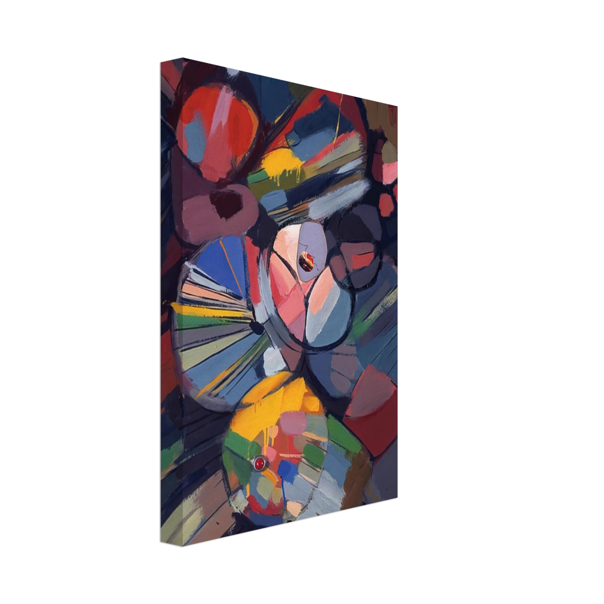 Gebre Kristos Desta - Crystalline - 1975 Canvas - 40x60 cm / 16x24 inches-canvas