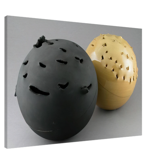 Lucio Fontana - Sphere - 1957 Canvas - 20x30 cm / 8x12 inches-canvas