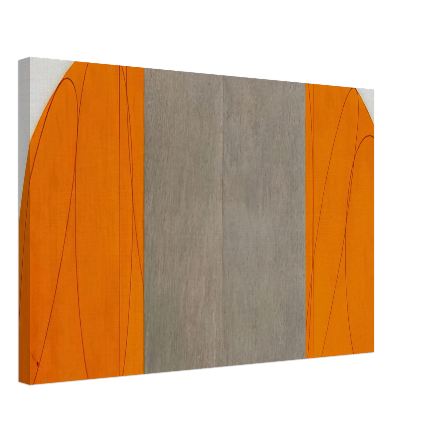 Robert Mangold - CURVED PLANE FIGURE VIII 1995 Canvas - 70x100 cm / 28x40 inches-canvas