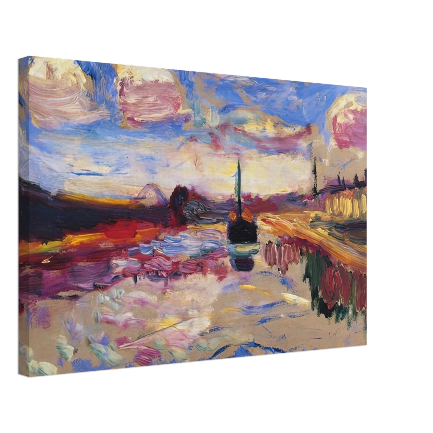 Henri Matisse - CANAL DU MIDI 1899 Canvas - 70x100 cm / 28x40 inches-canvas