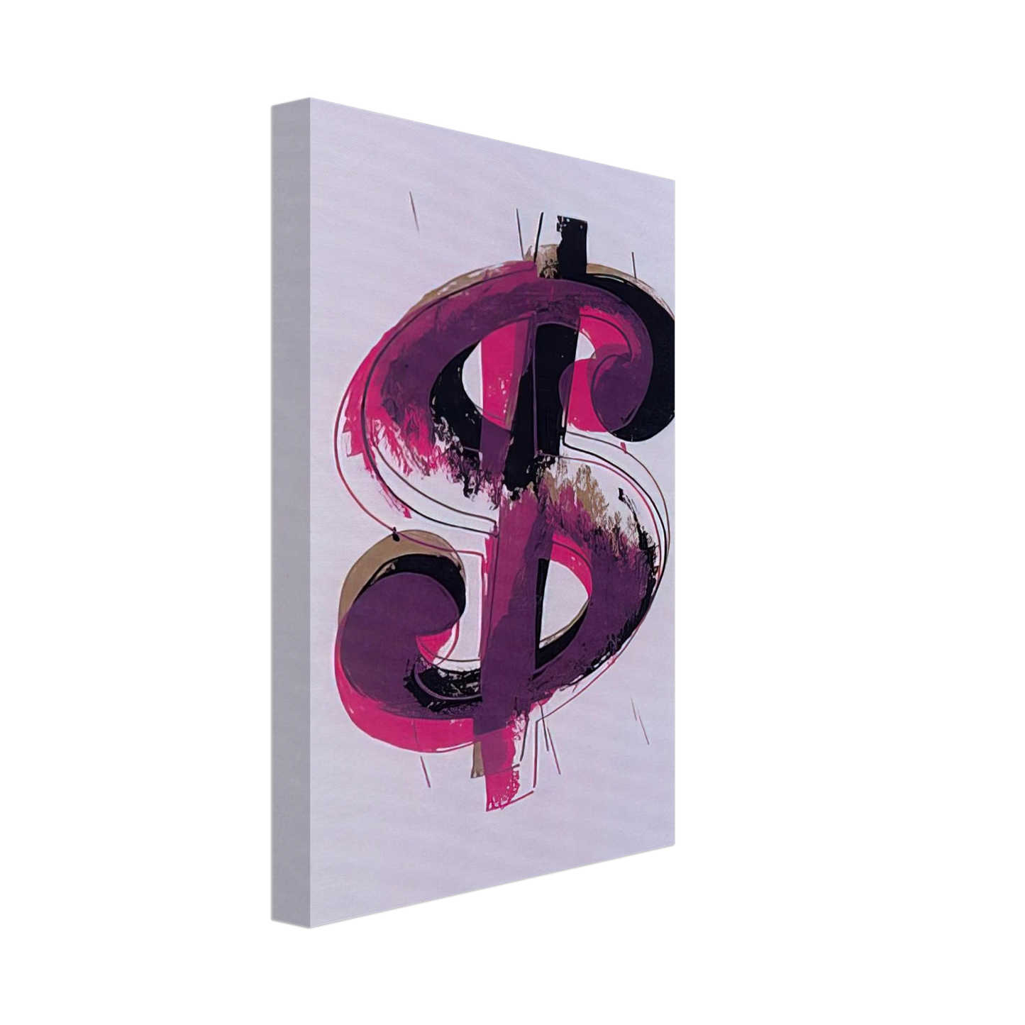 Andy Warhol - Paper Dollar Canvas - 40x60 cm / 16x24 inches-canvas