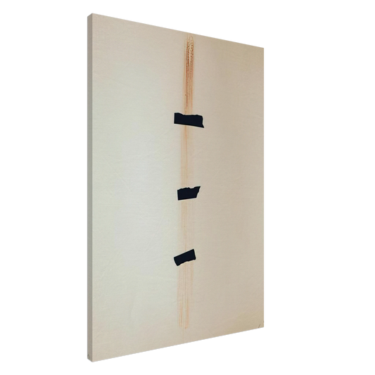 Antoni Tapies - LES TROIS NOIRS 1976 Canvas - 20x30 cm / 8x12 inches-canvas