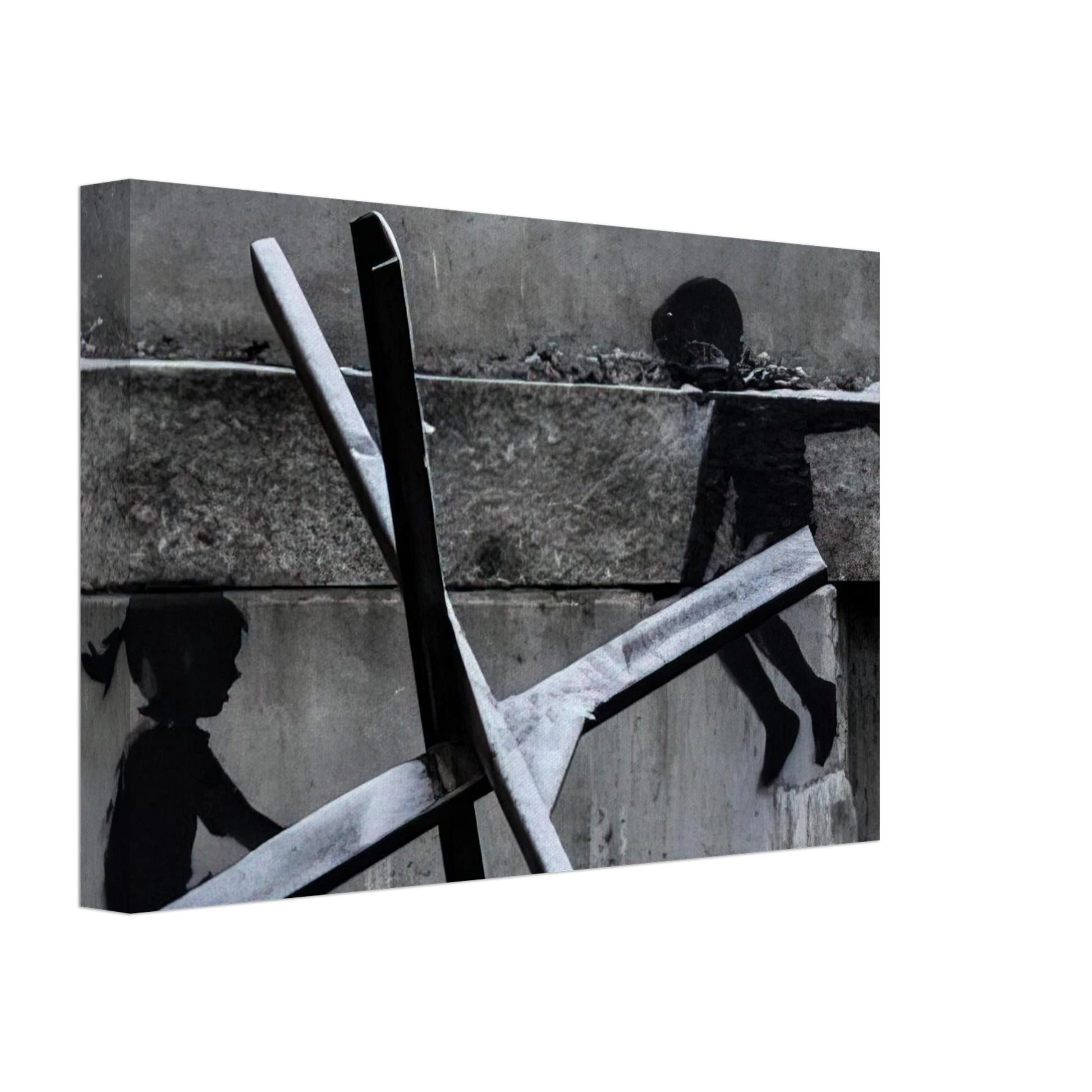 Banksy - KYIV KHRESHCHYATYK 9 2022 Canvas - 70x100 cm / 28x40 inches-canvas