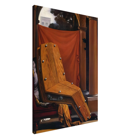 Rene Magritte - PERSPECTIVE MADAME R%C3%A9CAMIER DE DAVID 1950 Canvas - 20x30 cm / 8x12 inches-canvas