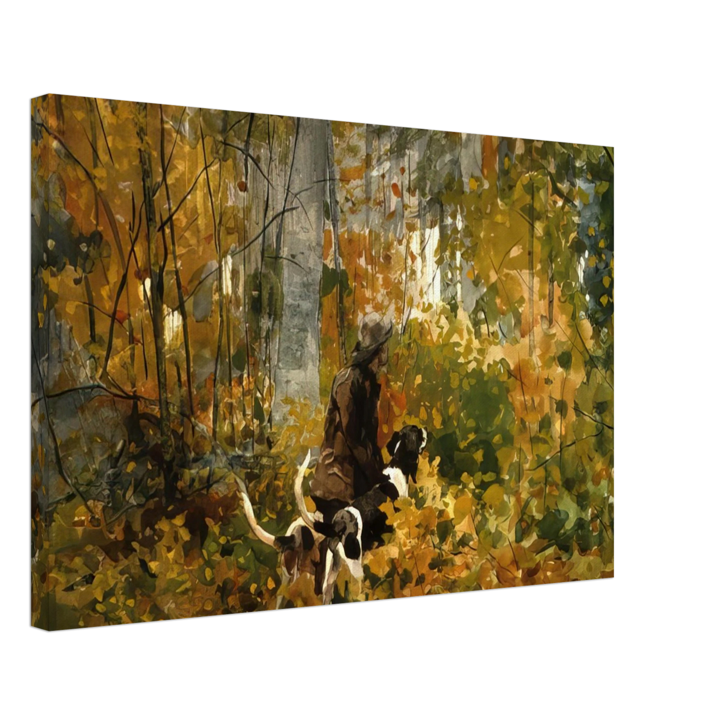 Winslow Homer - ON THE TRAIL Canvas - 70x100 cm / 28x40 inches-canvas