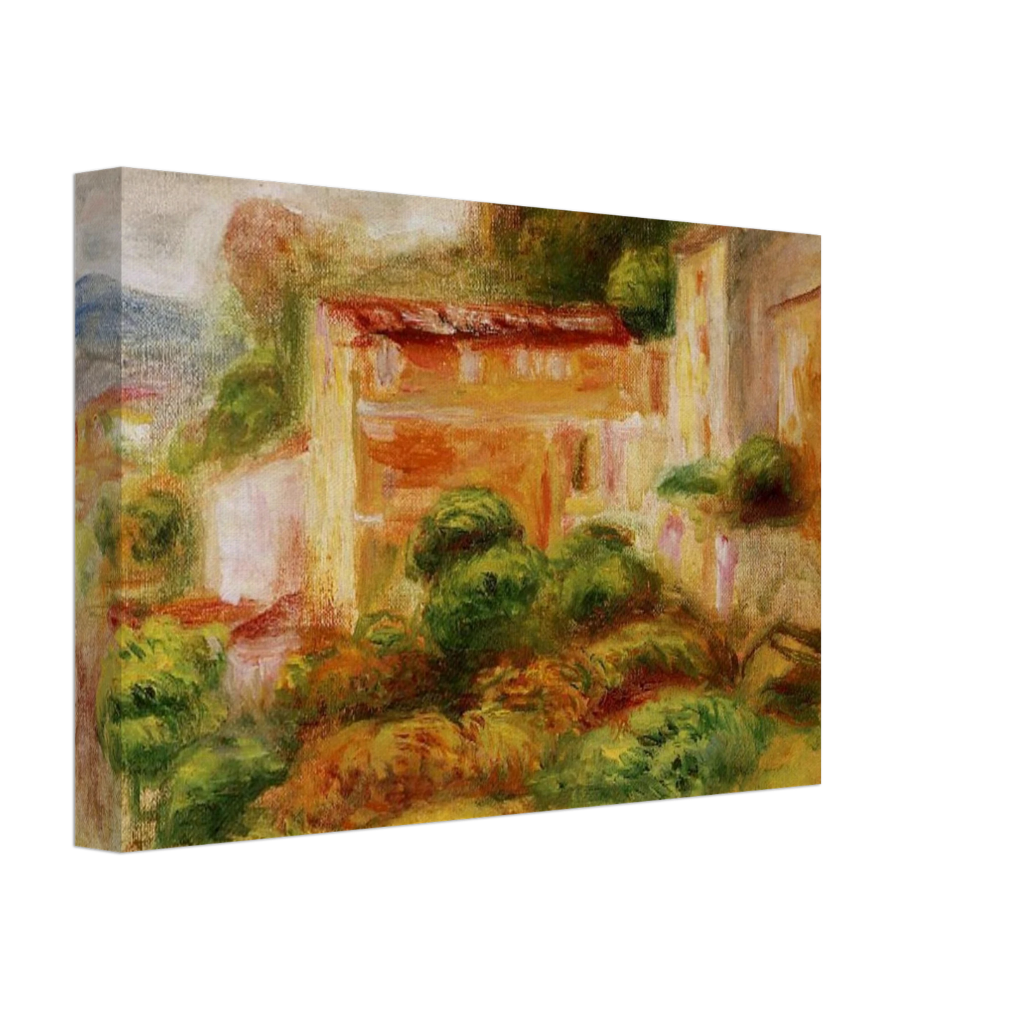 Pierre-Auguste Renoir - Maison de la Poste Canvas - 40x60 cm / 16x24 inches-canvas