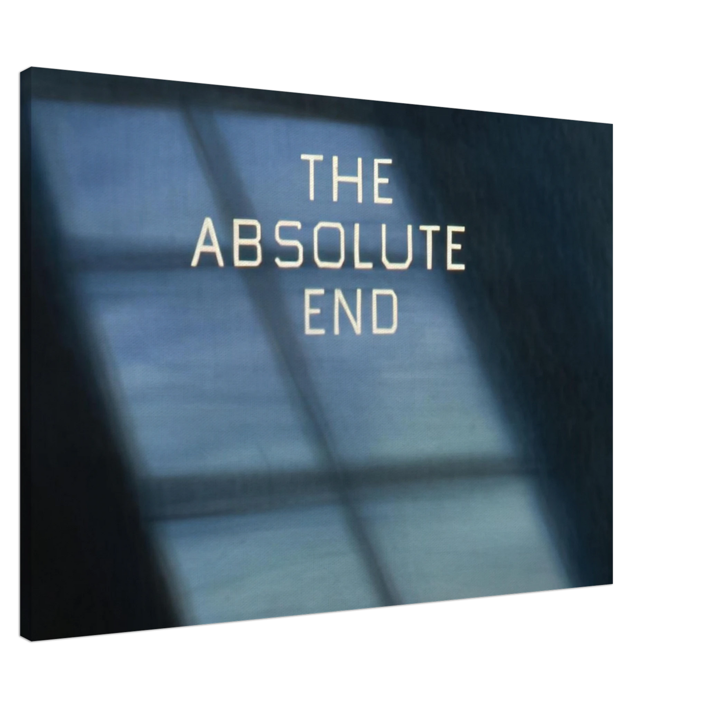 Edward Ruscha - THE ABSOLUTE END 1982 Canvas - 20x30 cm / 8x12 inches-canvas