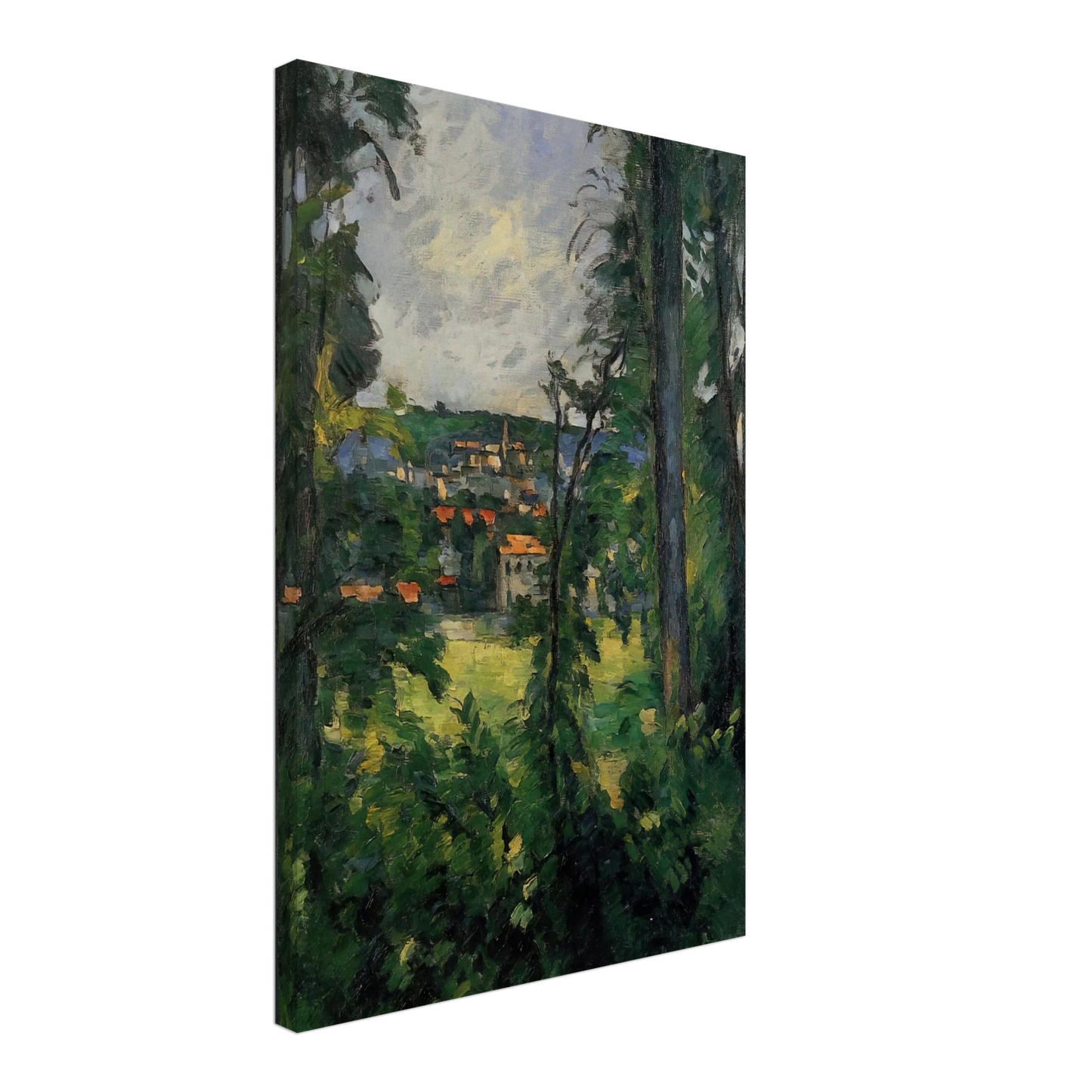 Paul Cezanne - Auvers. View from Nearby Canvas - 70x100 cm / 28x40 inches-canvas