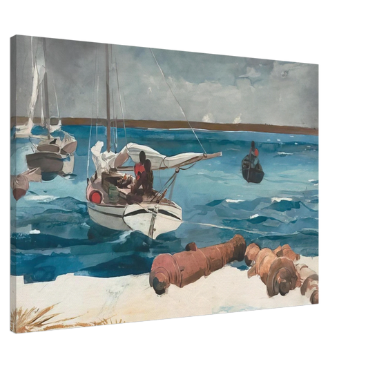 Winslow Homer - NASSAU 1899 Canvas - 20x30 cm / 8x12 inches-canvas