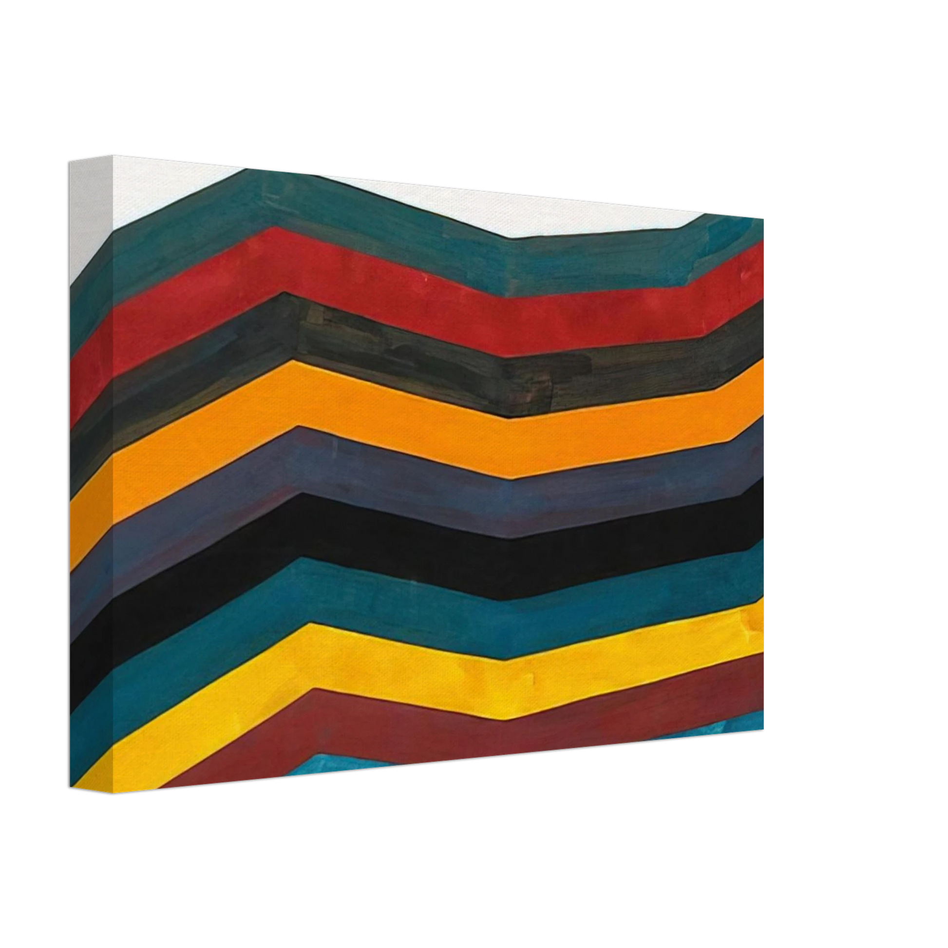 Sol LeWitt - Irregular Horizontal Bands of Equal Width Starting at Bottom Canvas - 40x60 cm / 16x24 inches-canvas