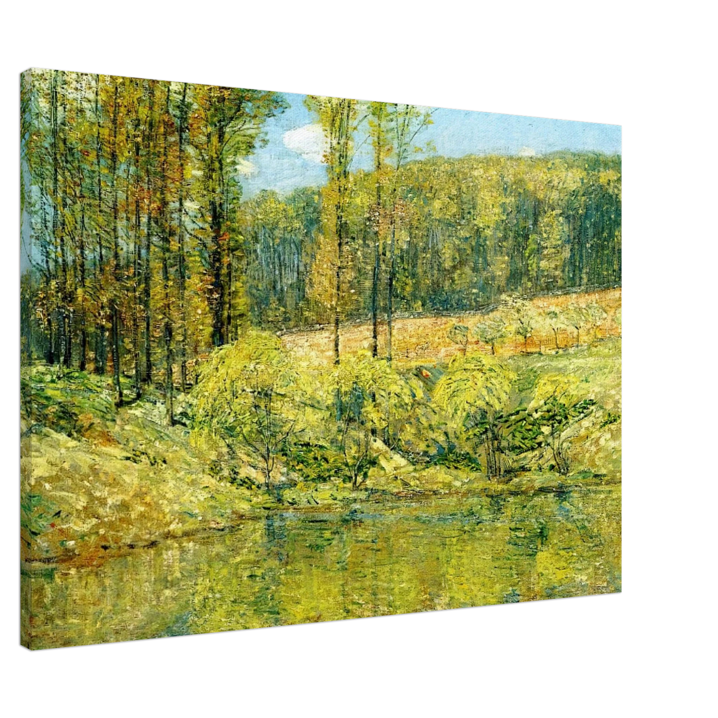 Childe Hassam - Spring, Navesink Highlands Canvas - 20x30 cm / 8x12 inches-canvas