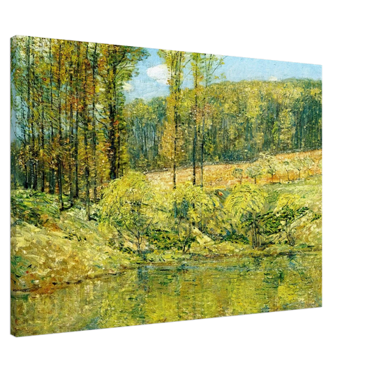 Childe Hassam - Spring, Navesink Highlands Canvas - 20x30 cm / 8x12 inches-canvas