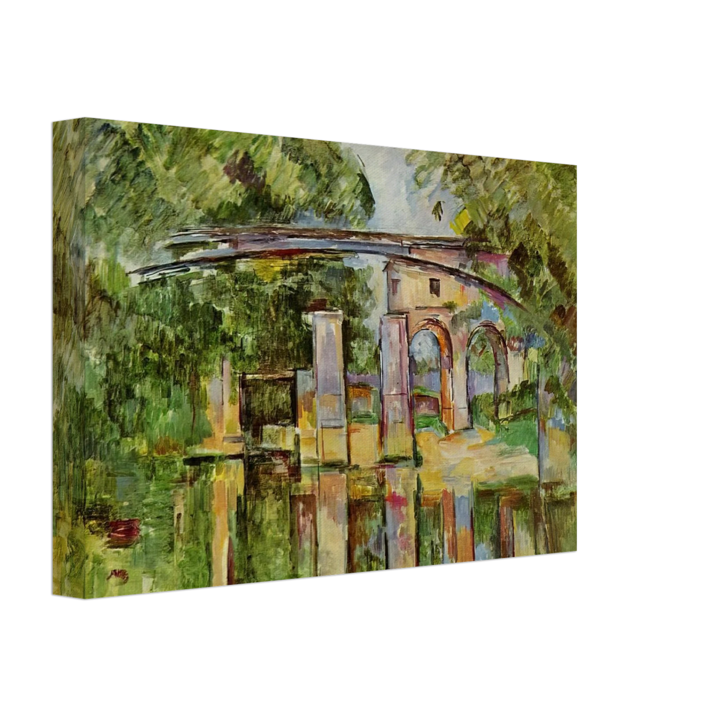 Paul Cezanne - The Aqueduct and Lock Canvas - 70x100 cm / 28x40 inches-canvas