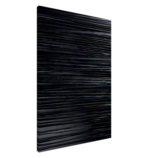 Pierre Soulages - Peinture 130 x 81 cm, 20-03-2004 - 2004 Canvas - 20x30 cm / 8x12 inches-canvas