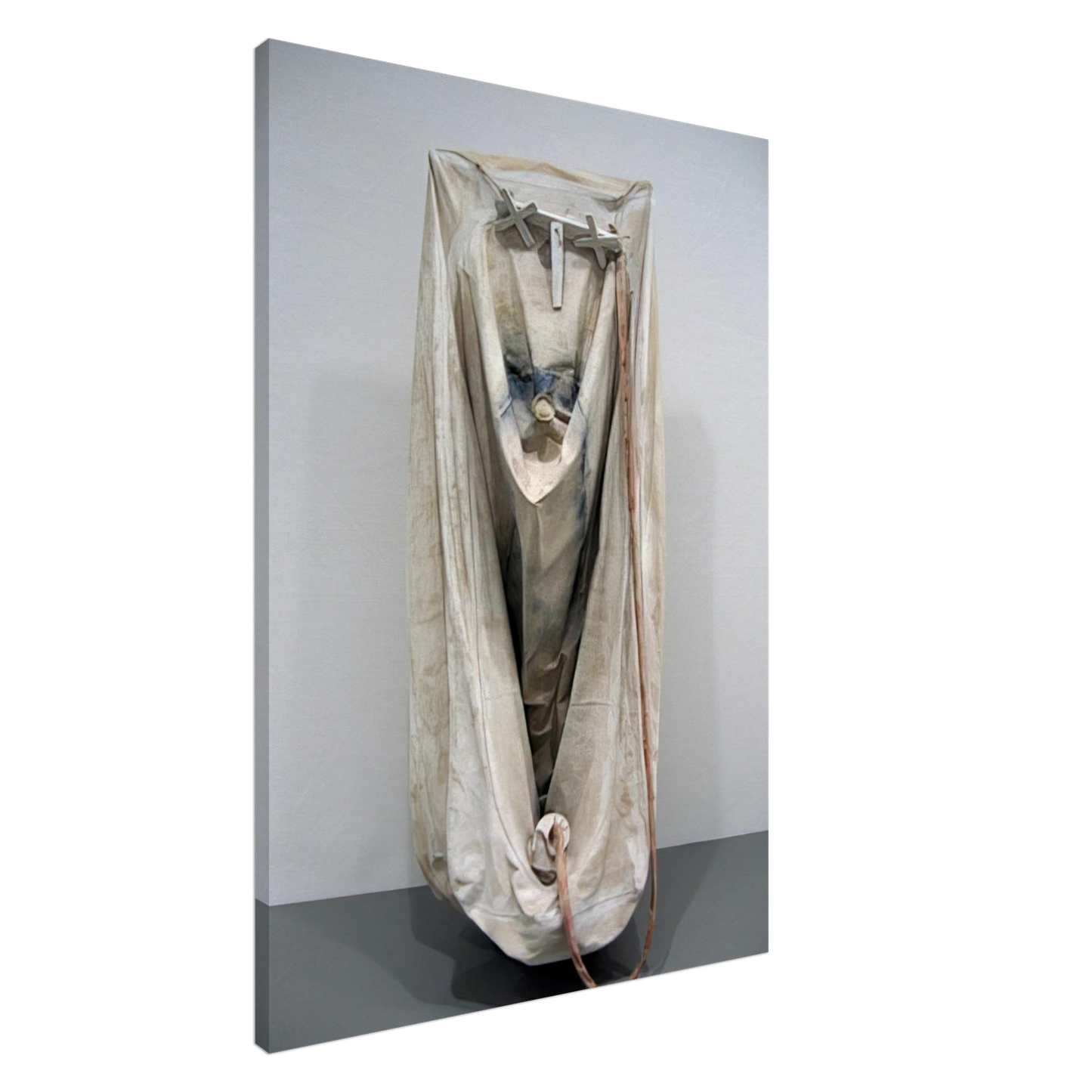 Claes Oldenburg - SOFT BATHTUB MODEL GHOST VERSION 1966 Canvas - 20x30 cm / 8x12 inches-canvas