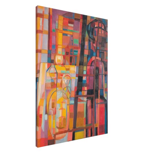 Alfred Manessier - Soiree d'octobre - 1946 Canvas - 20x30 cm / 8x12 inches-canvas