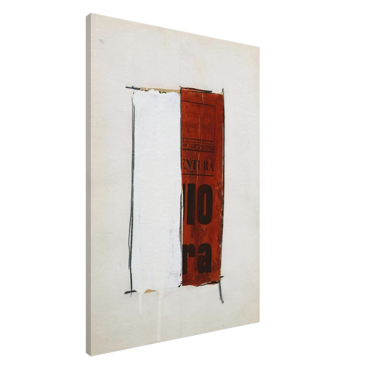 Mario Schifano - Untitled - 1961 Canvas - 20x30 cm / 8x12 inches-canvas