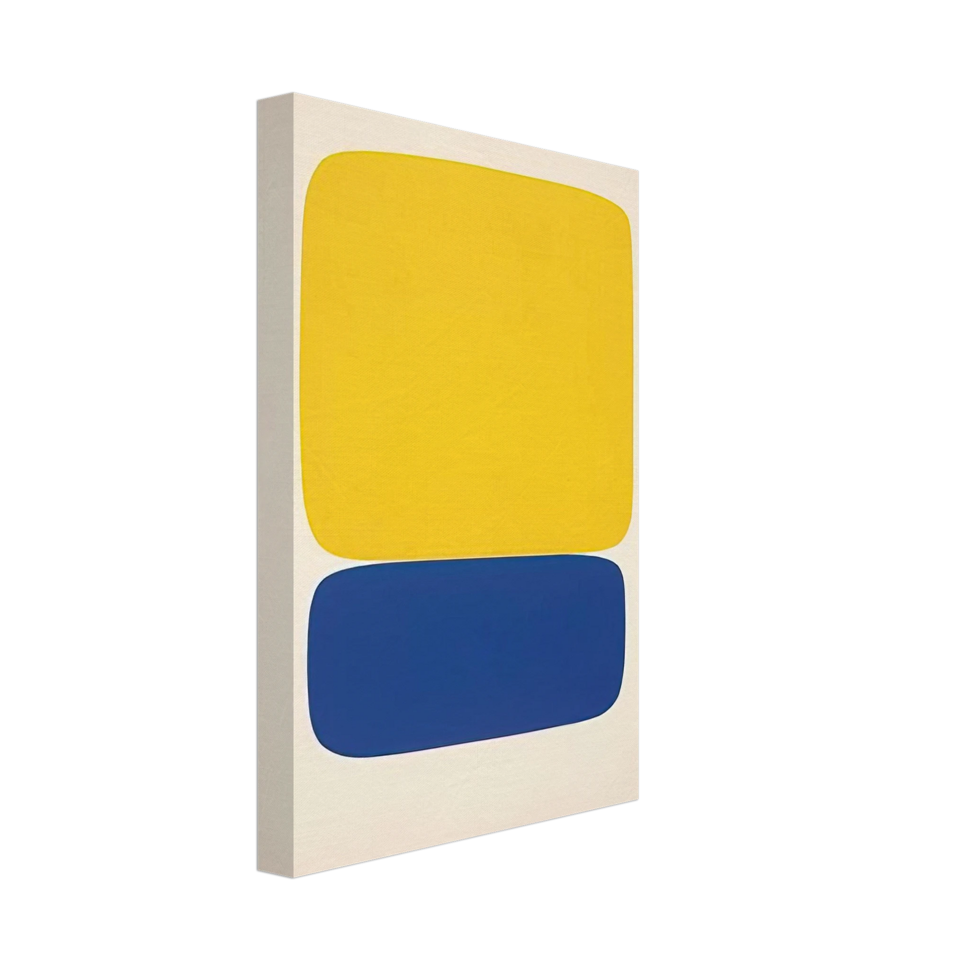 Ellsworth Kelly - Yellow over Dark Blue Canvas - 70x100 cm / 28x40 inches-canvas
