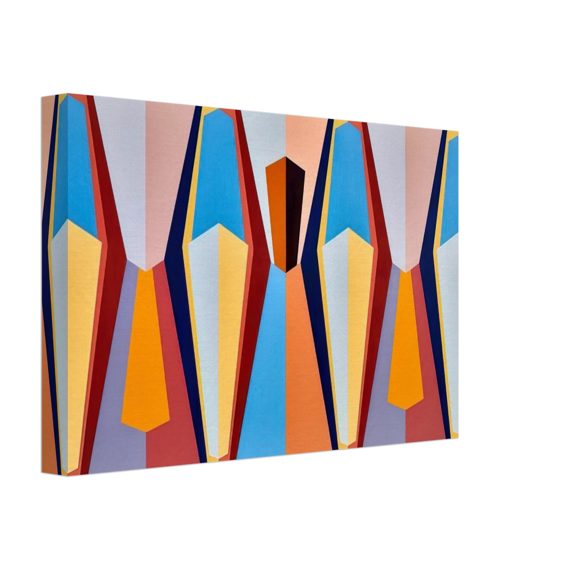 Karl Benjamin - Stage II - 1958 Canvas - 40x60 cm / 16x24 inches-canvas