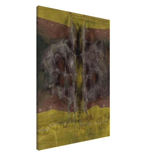 Manuel Rivera - Metamorphosis Medieval - 1961 Canvas - 20x30 cm / 8x12 inches-canvas