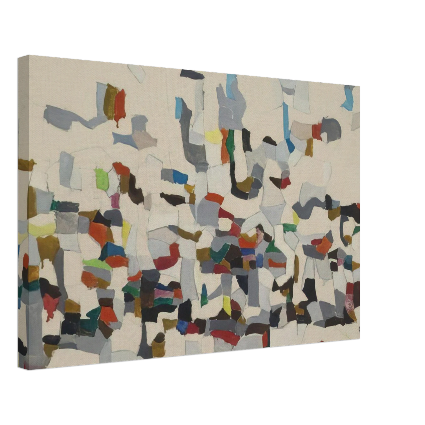 Robert Goodnough - Untitled Composition - 1957 Canvas - 70x100 cm / 28x40 inches-canvas