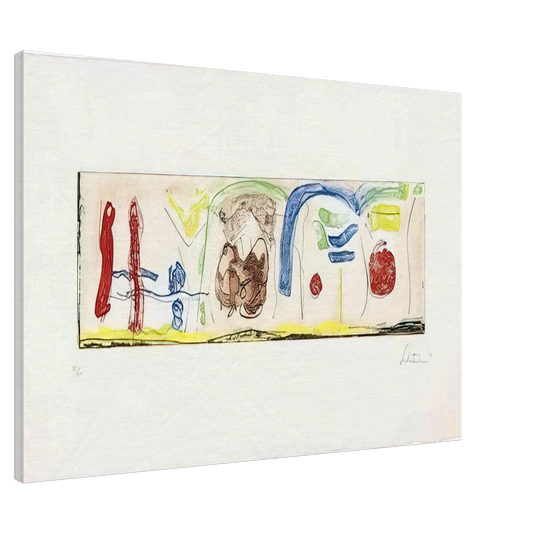 Helen Frankenthaler - Bridges - 1996 Canvas - 20x30 cm / 8x12 inches-canvas