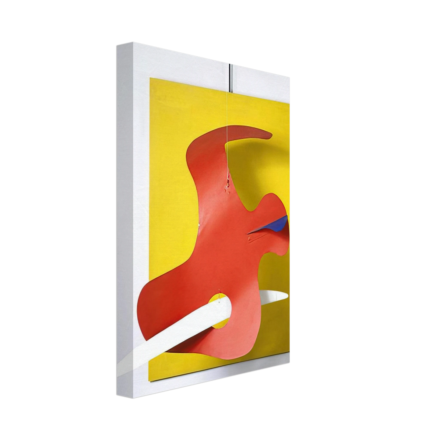 Alexander Calder - FORM AGAINST YELLOW YELLOW PANEL 1936 Canvas - 70x100 cm / 28x40 inches-canvas