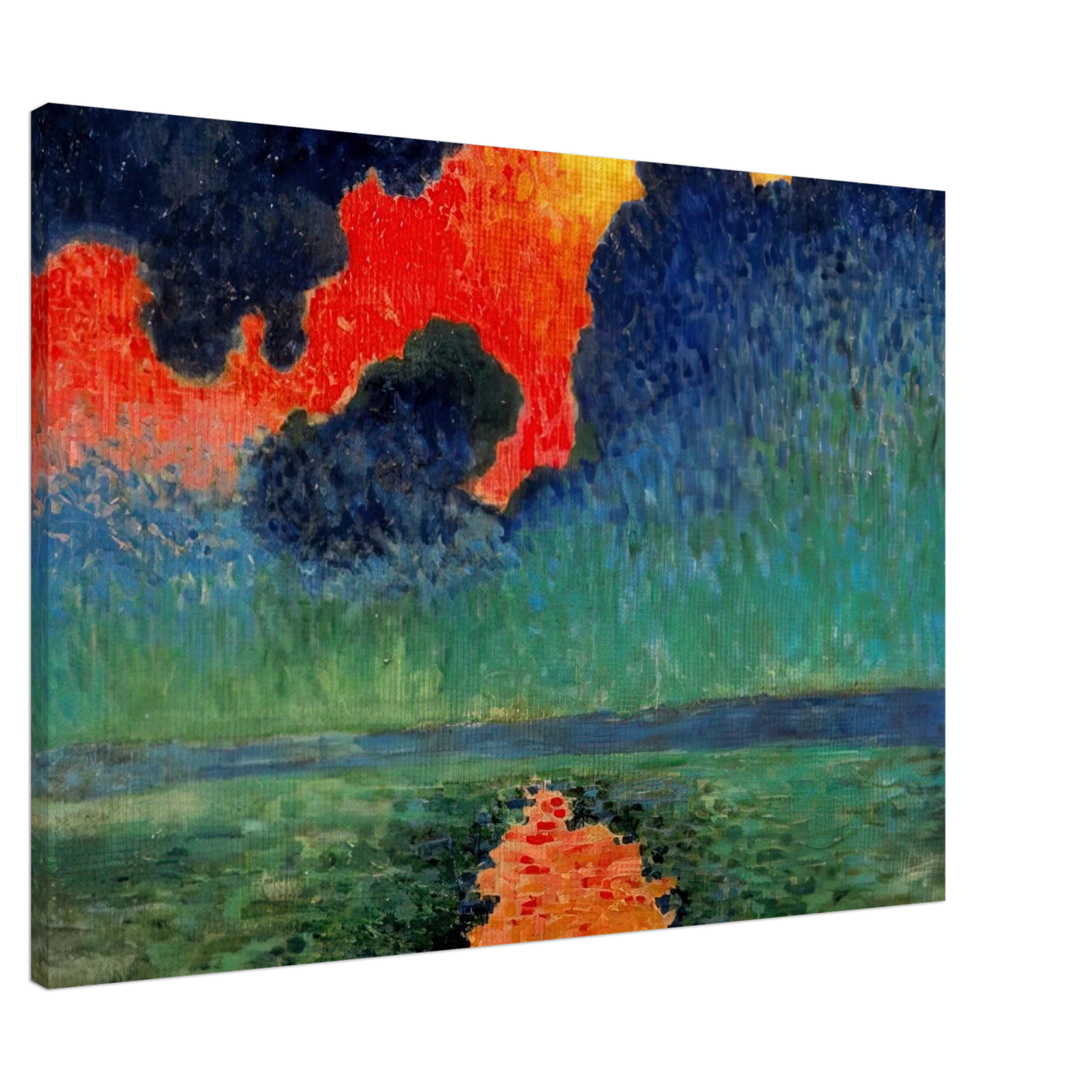 Andre Derain - EFFECT OF SUN ON THE WATER LONDON 1906 Canvas - 20x30 cm / 8x12 inches-canvas