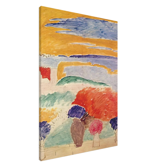 Henri Matisse - OPEN WINDOW AT TANGIER 1913 Canvas - 20x30 cm / 8x12 inches-canvas