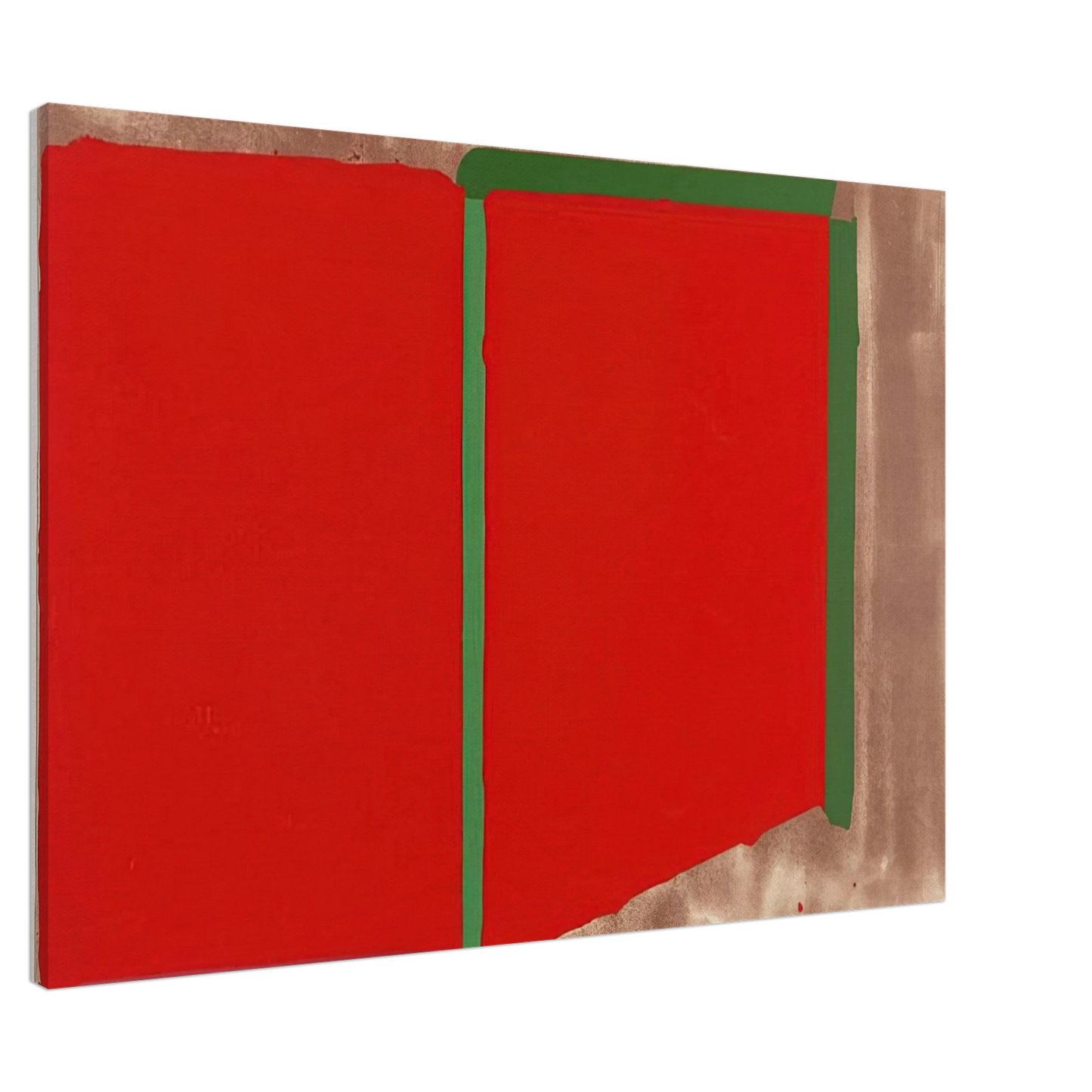 John Hoyland - Reds, Greens - 1969 Canvas - 20x30 cm / 8x12 inches-canvas