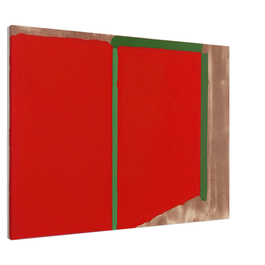 John Hoyland - Reds, Greens - 1969 Canvas - 20x30 cm / 8x12 inches-canvas
