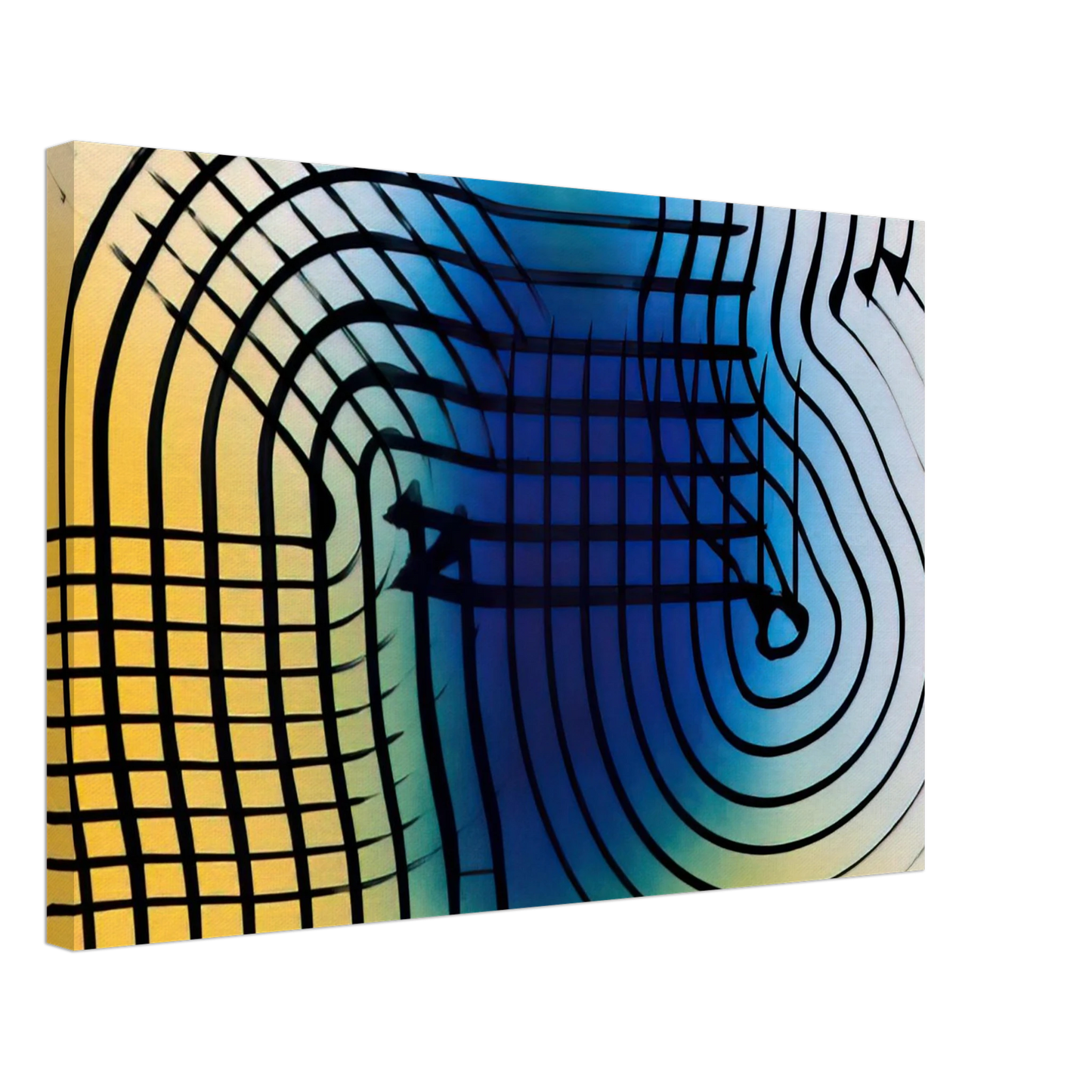 Hans Hartung - Untitled - 1973 Canvas - 70x100 cm / 28x40 inches-canvas