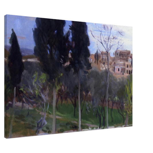 John Singer Sargent - Mediterranean Landscape Canvas - 20x30 cm / 8x12 inches-canvas