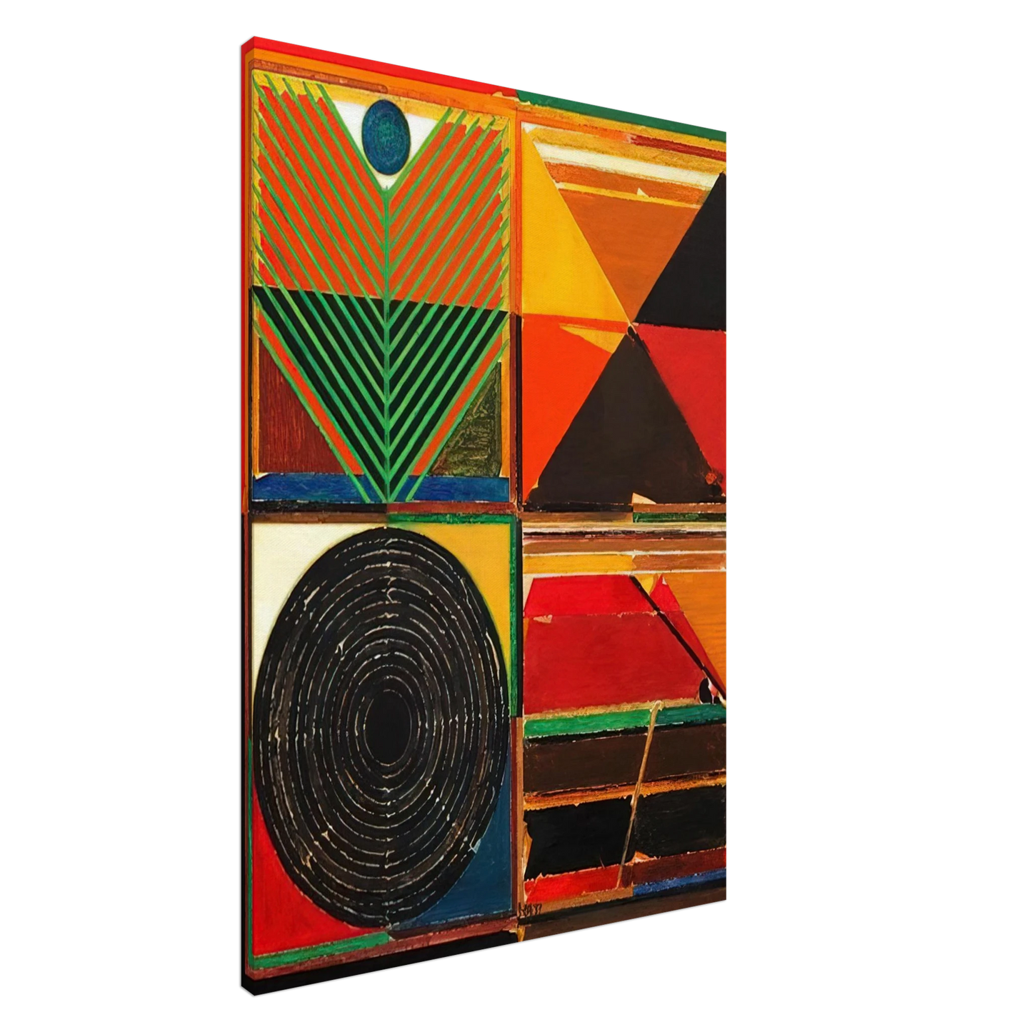 S. H. Raza - Ankuran - 1987 Canvas - 20x30 cm / 8x12 inches-canvas