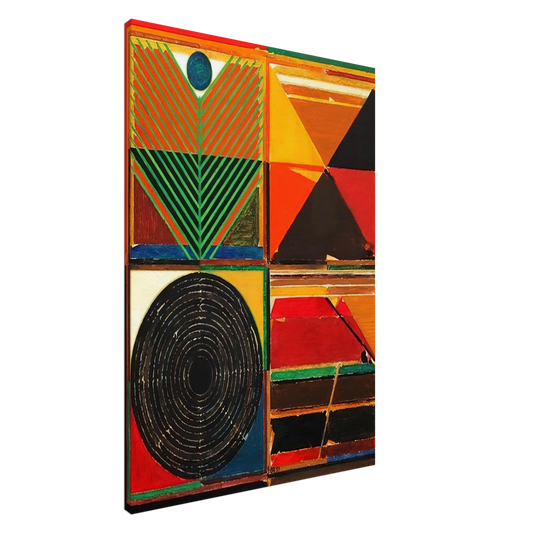 S. H. Raza - Ankuran - 1987 Canvas - 20x30 cm / 8x12 inches-canvas