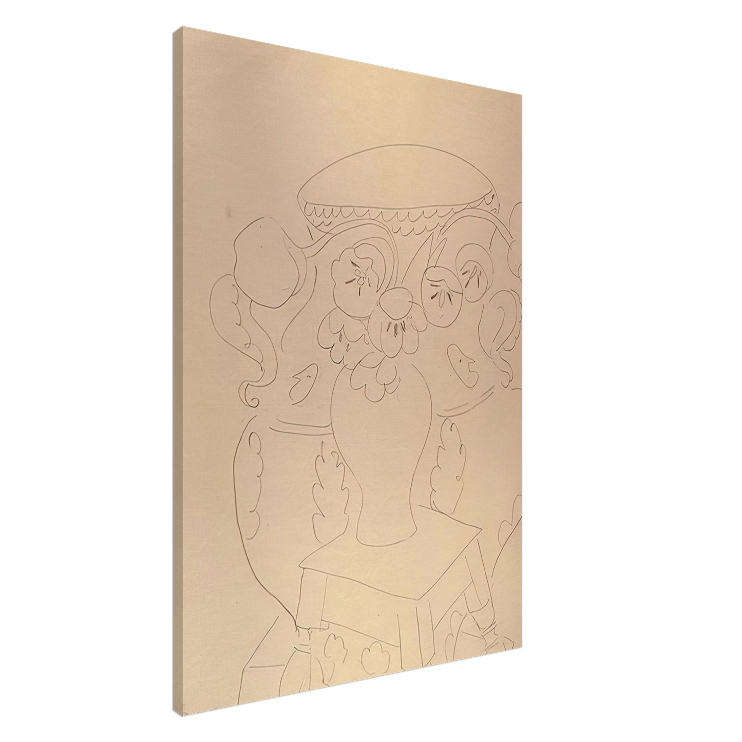 Henri Matisse - STILL LIFE WITH TWO VASES 1940 Canvas - 20x30 cm / 8x12 inches-canvas